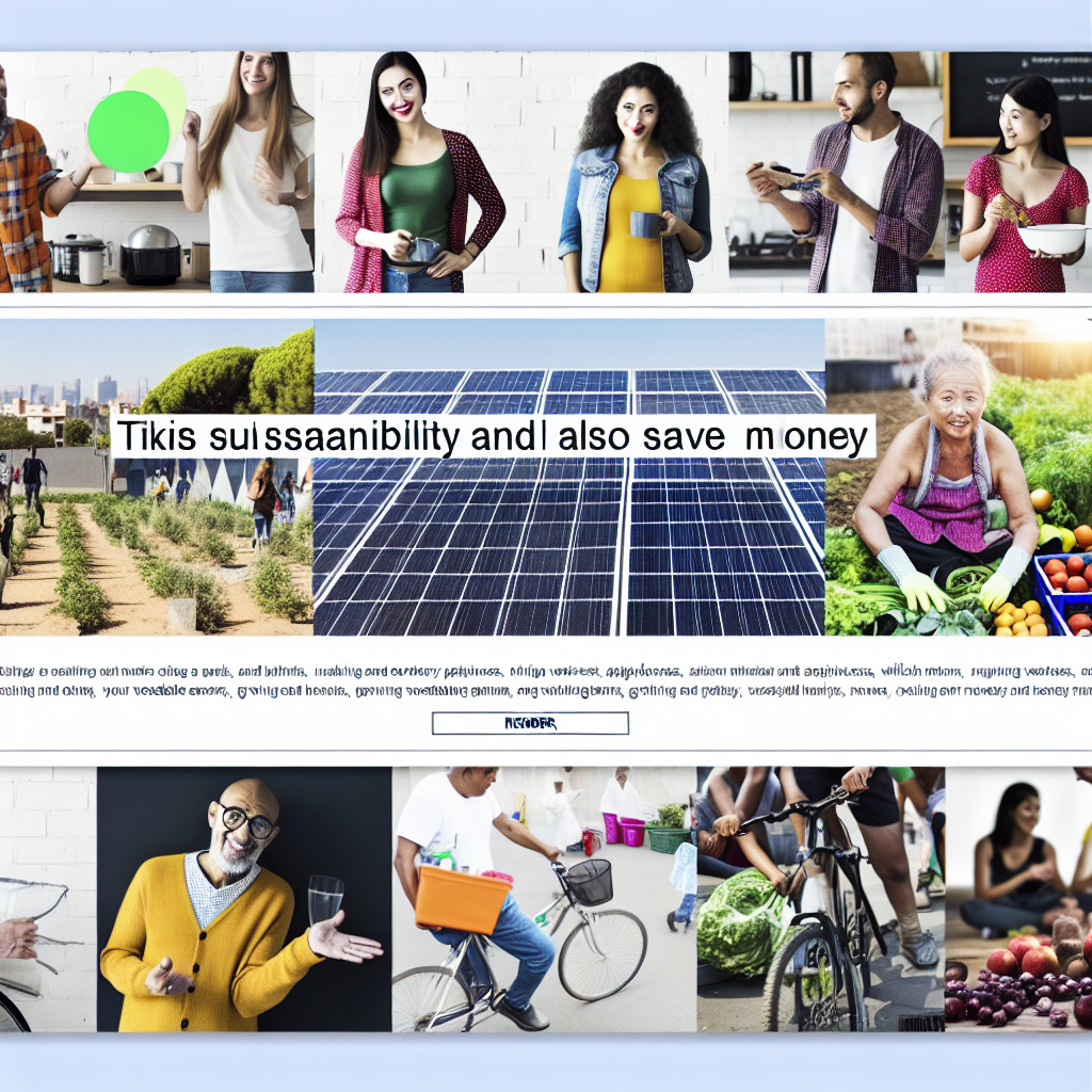 10 Innovative Ways to Cut Household Costs While Going Green